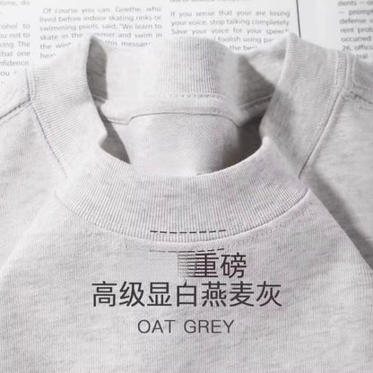 Summer Cotton Heavy Duty 300Grams American Pure Cotton Short Sleeves T-Shirt Men Casual Base Top Oversized T Shirt