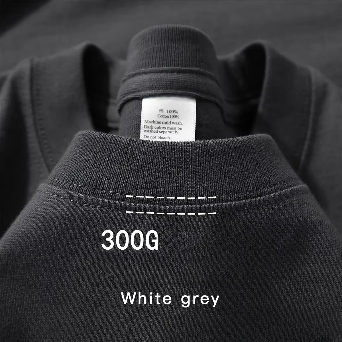 Summer Cotton Heavy Duty 300Grams American Pure Cotton Short Sleeves T-Shirt Men Casual Base Top Oversized T Shirt